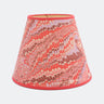 10" Hand-Marbled Empire Lampshade — Florentine Pink