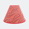 16" Hand-Marbled Empire Lampshade — Florentine Pink