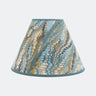 16" Hand-Marbled Empire Lampshade — Nila Feathers