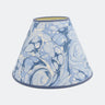 16" Hand-Marbled Empire Lampshade — Ocean Wave