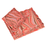 Nesting Scalloped Hand-Marbled Trays in Florentine Pink
