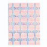 Striped Circles Blockprint A5 Notebook in Pink