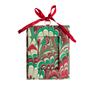 Holiday Picture Frame Ornament in Festive Marble