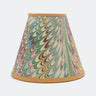 6" Hand-Marbled Clip On Chandelier Sconce Lampshade — Flatiron Feathers