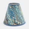 6" Hand-Marbled Clip On Chandelier Sconce Lampshade — Nila Feathers