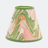 6" Hand-Marbled Clip On Chandelier Sconce Lampshade — Peony Bloom