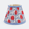 6" Mini Pleated Blockprint Lampshade — Araminta Red