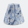 8" Hand-Marbled Pleated Empire Lampshade — Ocean Wave