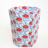 Blockprint Scallop Waste Bin / Storage Bin in Araminta