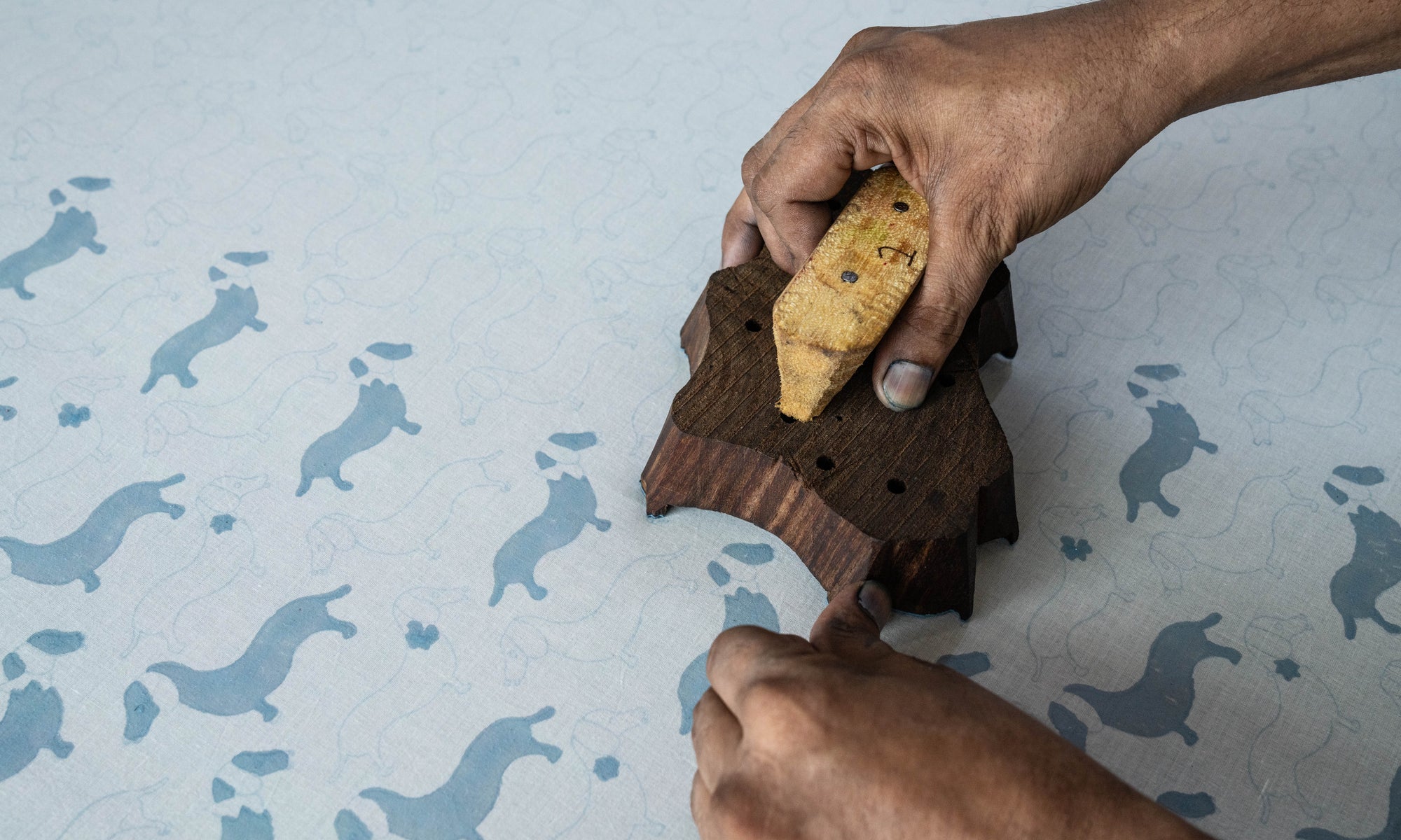 The storypressed by hand