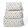 Seashell Blockprint Makeup Bag — Blue