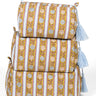Vintage Floral Stripes Makeup Bag