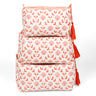 Seashell Blockprint Makeup Bag