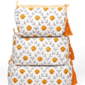 Seashell Blockprint Makeup Bag — Orange