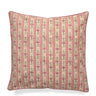 Vintage Floral Stripe Blockprint Pillow