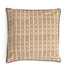 Vintage Floral Stripe Blockprint Pillow — Green
