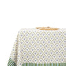 Seashell Blockprint Tablecloth — Blue