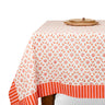 Seashell Blockprint Tablecloth — Pink