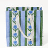 Cottage Garden Blockprint Gift Bag in Blue