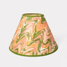 16" Hand-Marbled Empire Lampshade — Peony Bloom