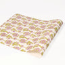 Blockprint Floral Vines Gift Wrapping Paper Sheets in Lilac Purple - Single