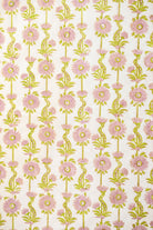 Lilac purple blockprint floral vines gift wrapping paper single sheet from Inner Child