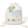 Lingerie Green and Blue Embroidered Travel Packing Bag
