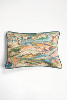 14x20 flatiron feathers hand-marbled pillow with colorful swirling patterns - Inner Child
