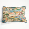 Flatiron Feathers Hand-Marbled Pillow, 14x20