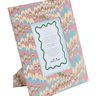 Hand-Marbled Large Wall Picture Frame in Lilac Blue, 5x7