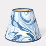 10" Hand-Marbled Empire Lampshade — Ocean Wave