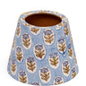 Blockprint Poldina Lampshade - 4" Blue Daisies