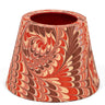 Hand-Marbled Poldina Lampshade - 4" Florentine Pink