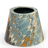 Hand-Marbled Poldina Lampshade - 4" Nila Feathers