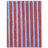 Blockprint A5 Notebook in Red and Blue Stripes
