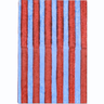 Blockprint A6 Notebook in Red and Blue Stripes