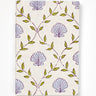 Seashell A6 Blockprint Notebook in Blue