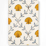 Seashell A6  Blockprint Notebook in Orange