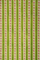 Detailed green blockprint cottage garden gift wrap pattern by Inner Child