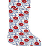 Blockprint Stocking in Araminta Red