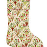 Blockprint Stocking in Green Holiday Arch