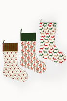Inner Child blockprint holiday seashell stocking