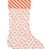 Blockprint Stocking in Pink Seashell
