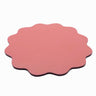 Blush Pink Scalloped Lacquerware Placemat Set