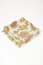 Inner Child nesting scalloped floral blockprint trays in lilac purple