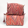Florentine Pink Hand-Marbled Cosmetic Bag