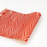 Hand Marbled Candy Cane Swirl Gift Wrapping Paper Sheet - Single