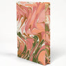 Hand-Marbled Hardcover Notebook in Peony Bloom