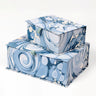 Hand-Marbled Keepsake Box Set in Ocean Wave