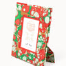 Hand-Marbled Large Wall Picture Frame in Christmas Gems, 5x7